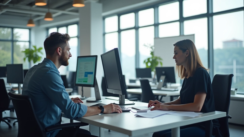 Notre équipe innovante travaillant sur les solutions fintech